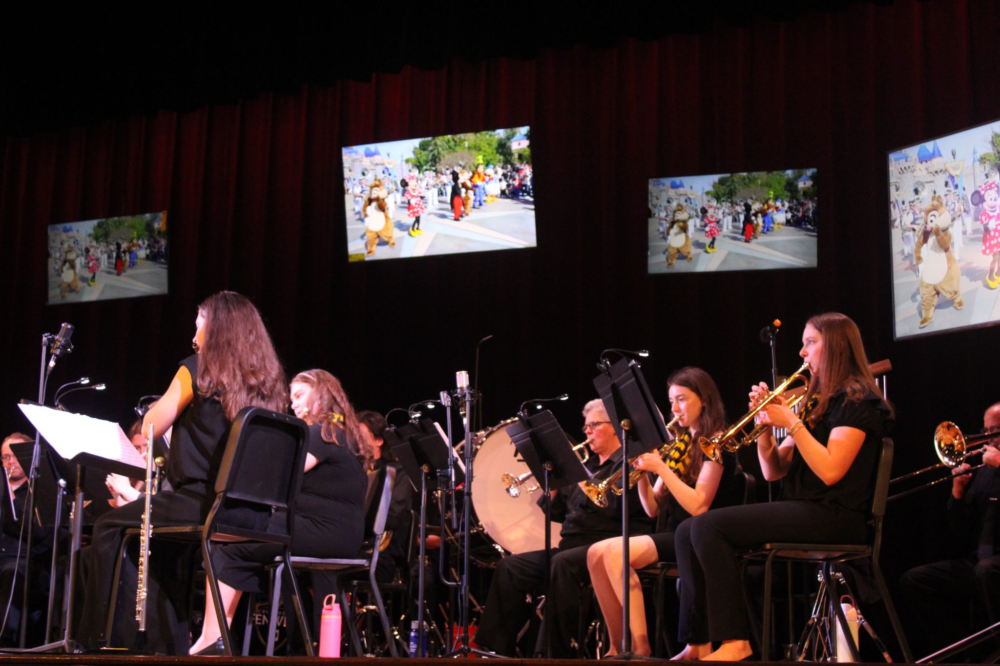 A production photo from the Fenwick Band's 2025 Spring Concert. For more details, contact Dave