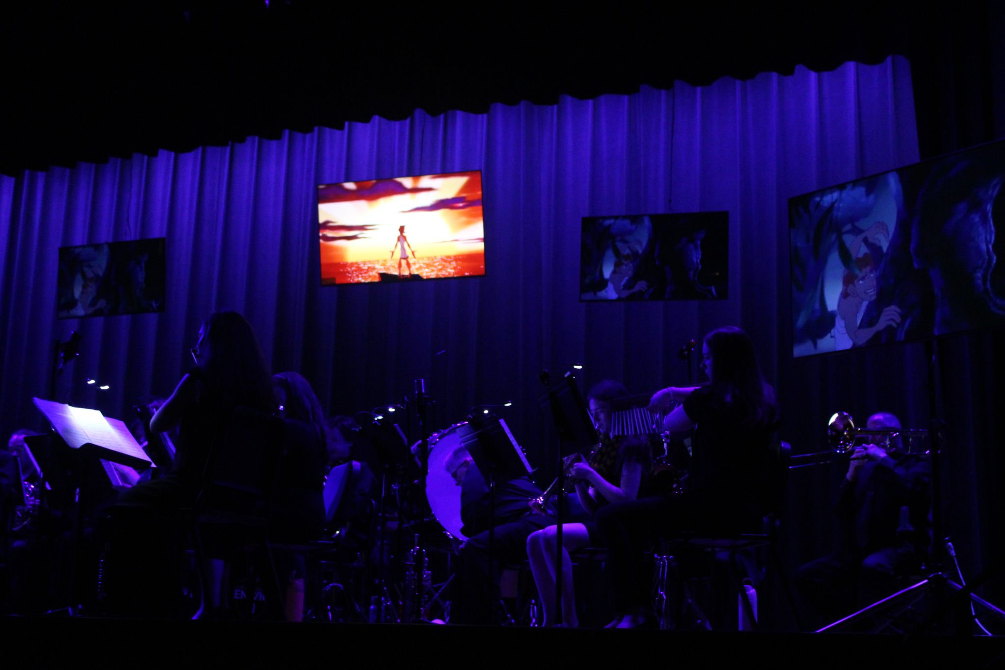 A production photo from the Fenwick Band's 2025 Spring Concert. For more details, contact Dave