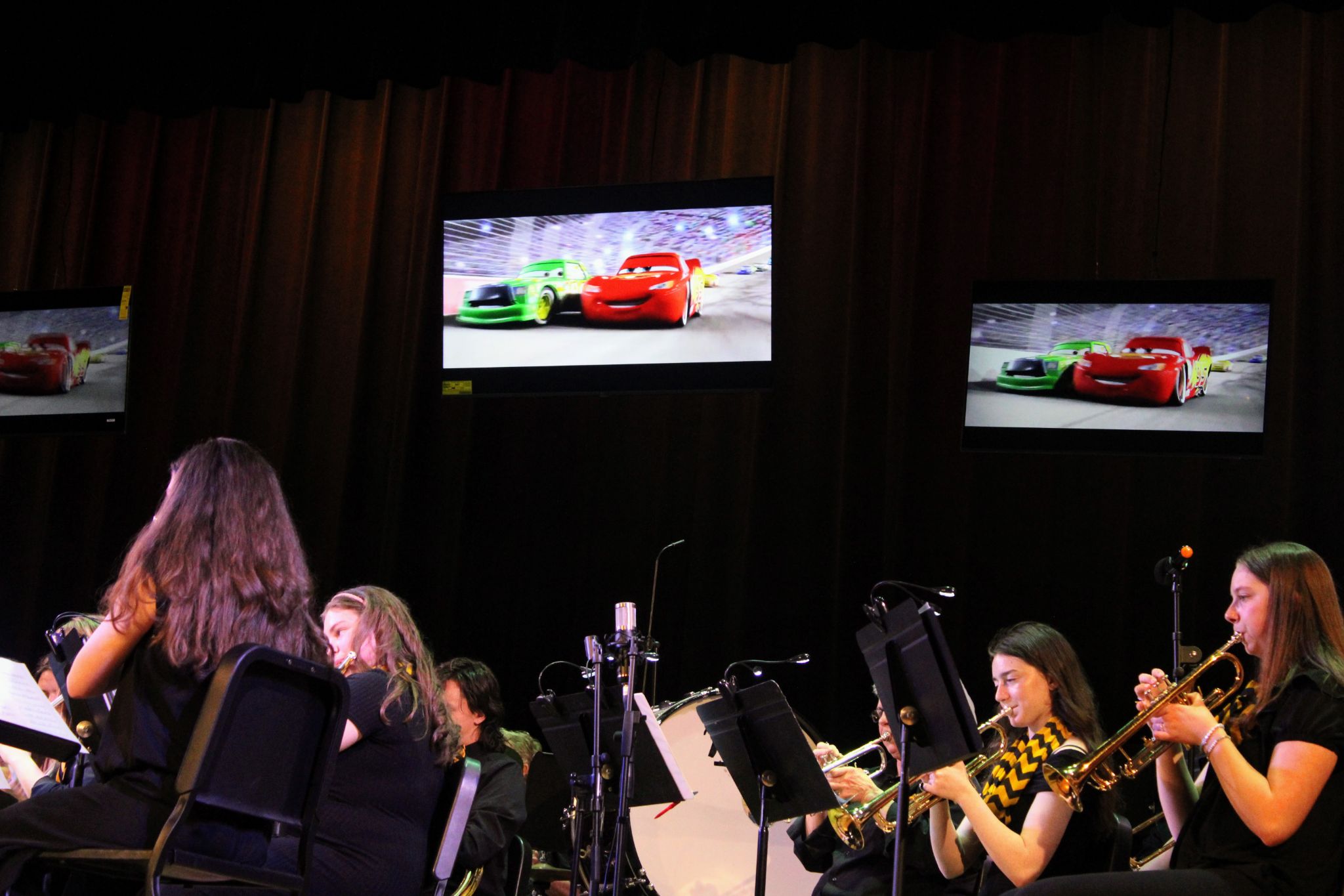 A production photo from the Fenwick Band's 2025 Spring Concert. For more details, contact Dave