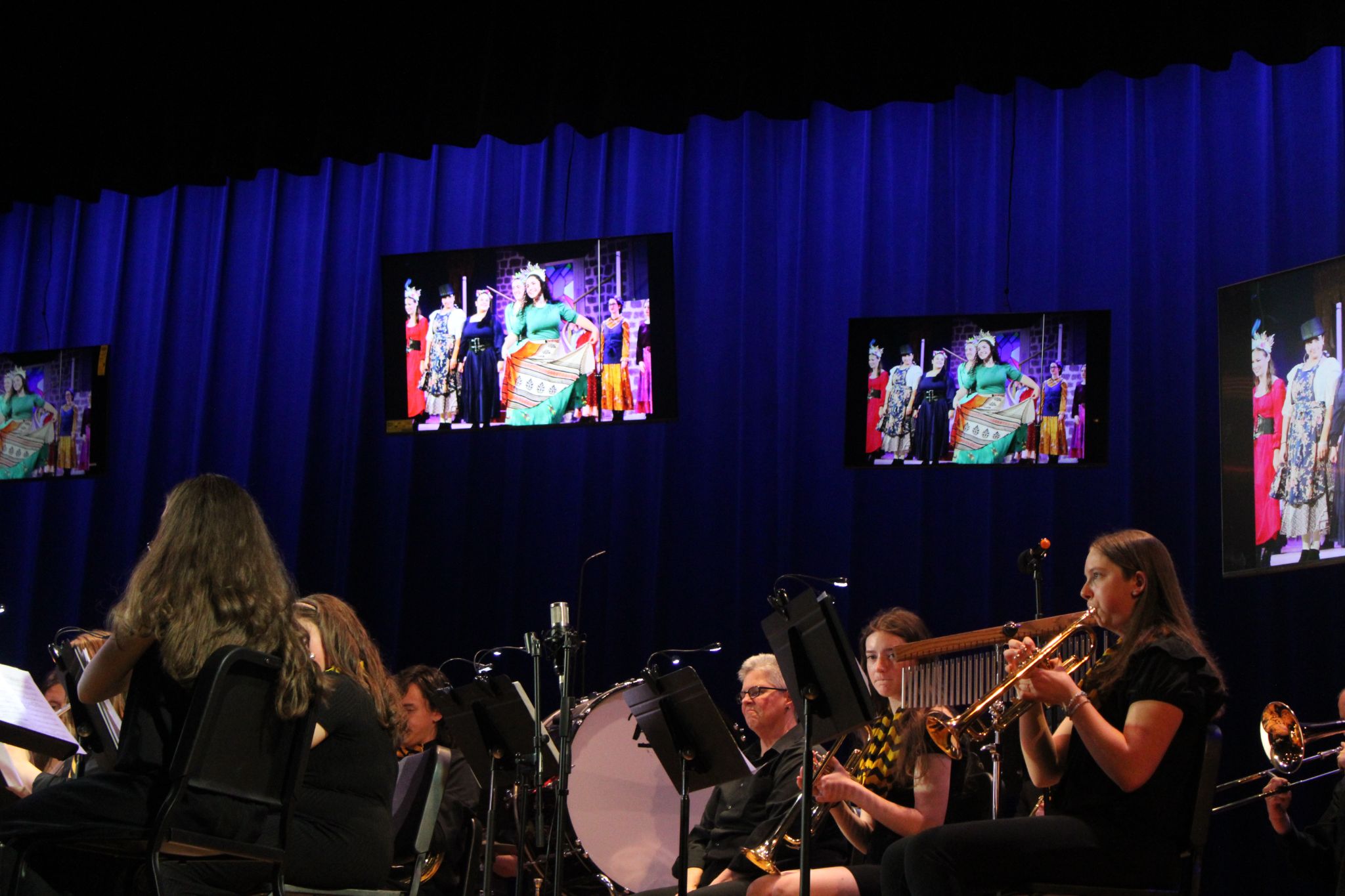 A production photo from the Fenwick Band's 2025 Spring Concert. For more details, contact Dave