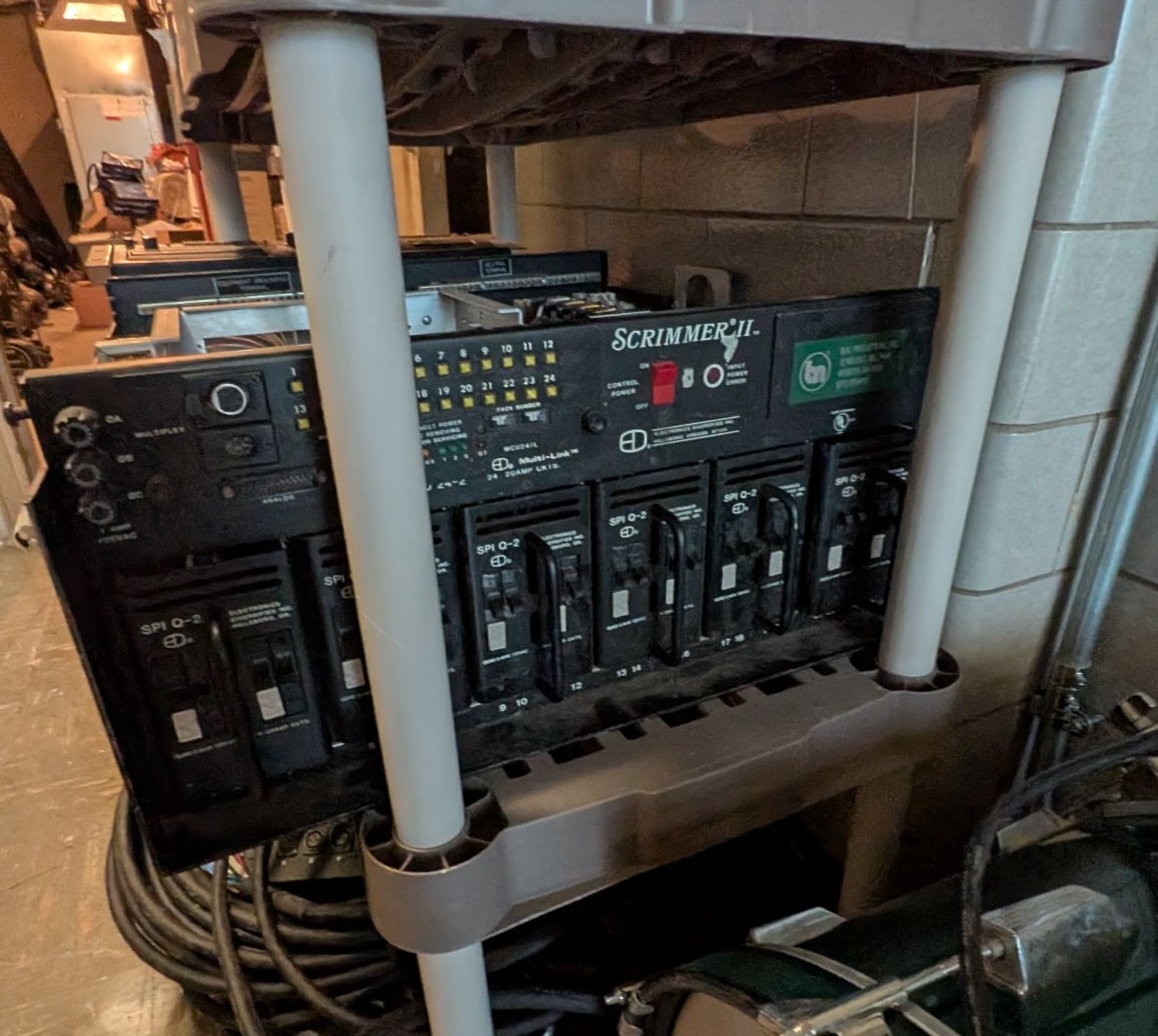 An old dimmer rack