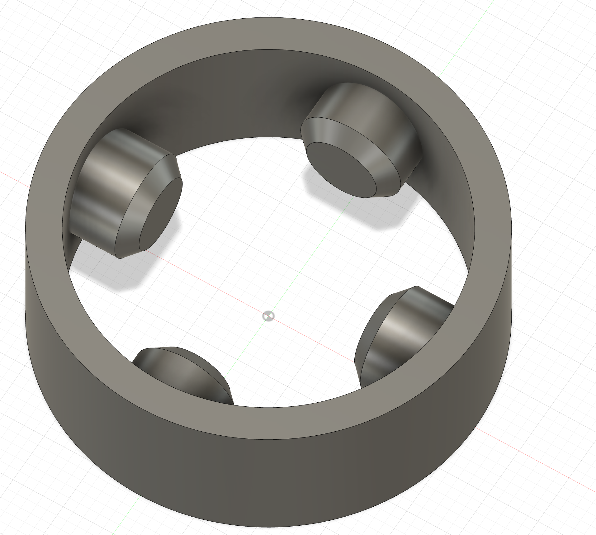 A round bracket used to hold LEDs in LED raceway inside of a PVC pipes